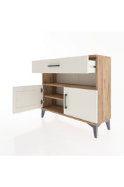 Arges Şifonyer 2 Raflı Tek Çekmeceli 2 Kapaklı 88x30x80 - S03M034V7A