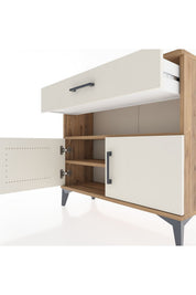 Arges Şifonyer 2 Raflı Tek Çekmeceli 2 Kapaklı 88x30x80 - S03M034V7A