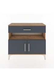 Arges Şifonyer 2 Raflı Tek Çekmeceli 2 Kapaklı 88x30x80 - S03M034V8A