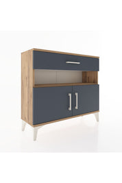 Arges Şifonyer 2 Raflı Tek Çekmeceli 2 Kapaklı 88x30x80 - S03M034V8A