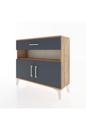 Arges Şifonyer 2 Raflı Tek Çekmeceli 2 Kapaklı 88x30x80 - S03M034V8A