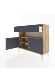 Arges Şifonyer 2 Raflı Tek Çekmeceli 2 Kapaklı 88x30x80 - S03M034V8A