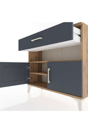 Arges Şifonyer 2 Raflı Tek Çekmeceli 2 Kapaklı 88x30x80 - S03M034V8A