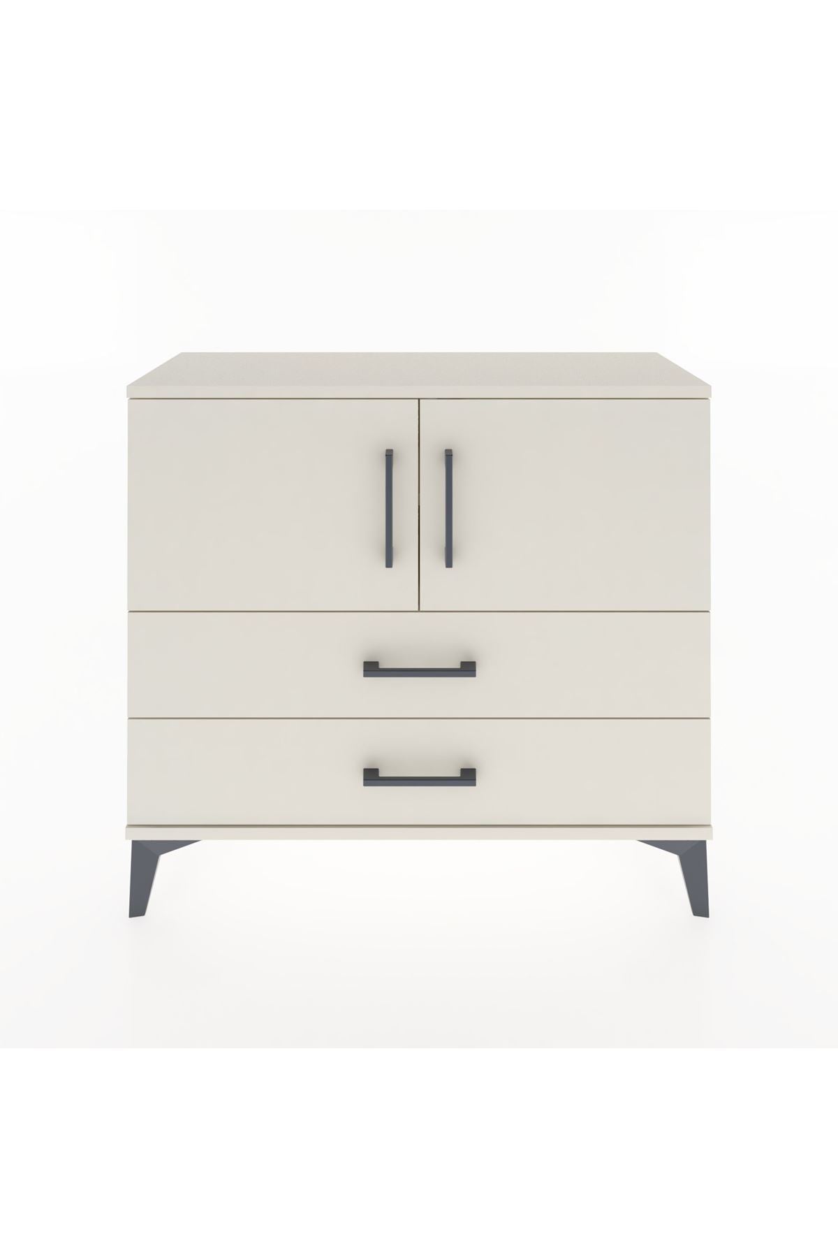 Arges Şifonyer 2 Raflı 2 Çekmeceli 2 Kapaklı 88x30x80 - S03M035V1A