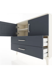 Arges Şifonyer 2 Raflı 2 Çekmeceli 2 Kapaklı 88x30x80 - S03M035V2A