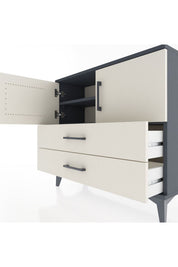 Arges Şifonyer 2 Raflı 2 Çekmeceli 2 Kapaklı 88x30x80 - S03M035V4A