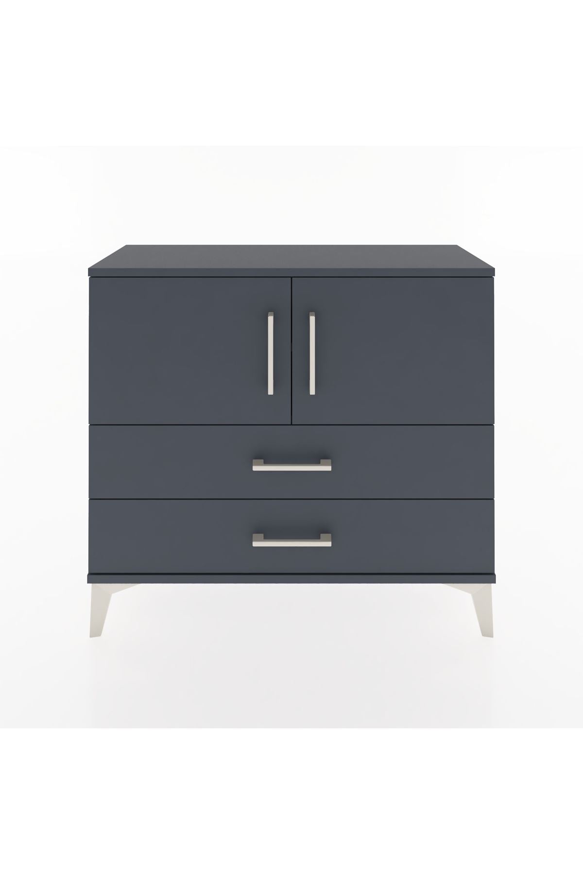 Arges Şifonyer 2 Raflı 2 Çekmeceli 2 Kapaklı 88x30x80 - S03M035V5A