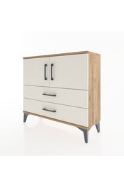 Arges Şifonyer 2 Raflı 2 Çekmeceli 2 Kapaklı 88x30x80 - S03M035V7A