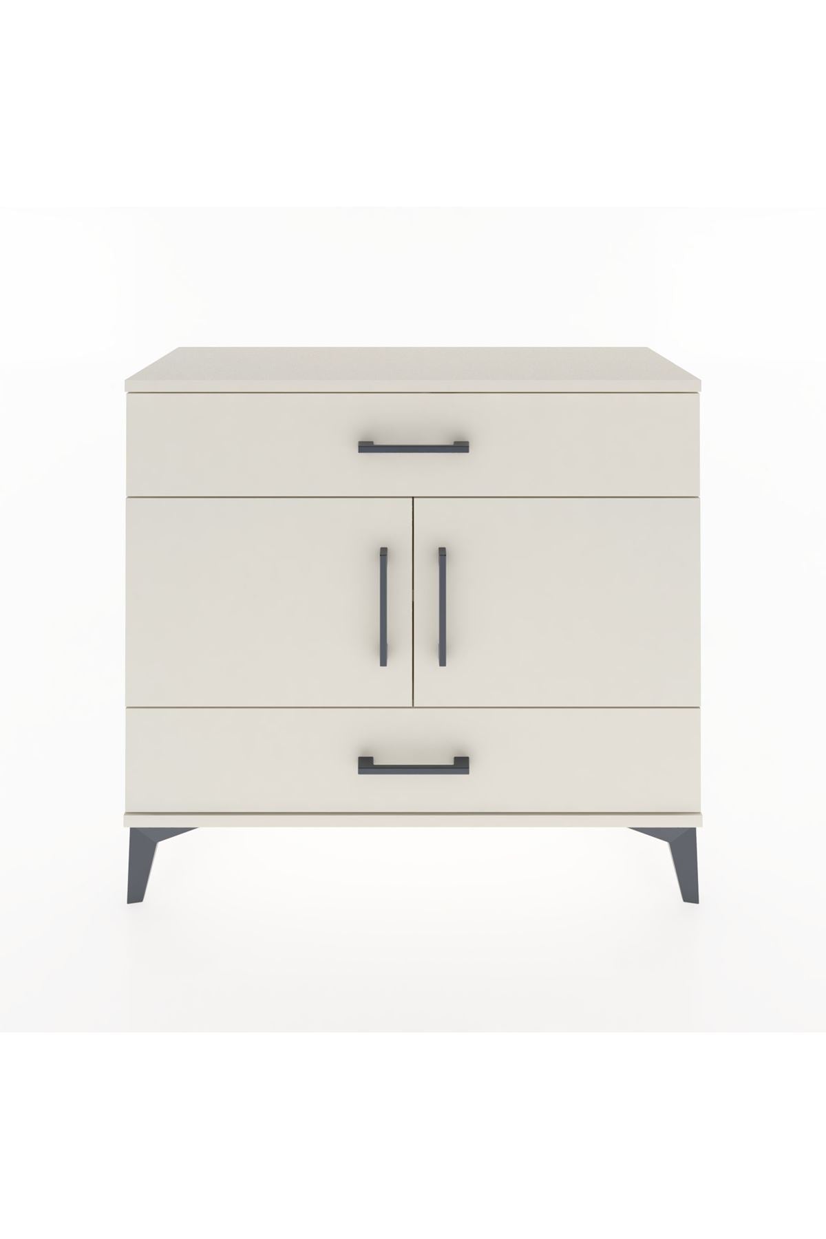Arges Şifonyer 2 Raflı 2 Çekmeceli 2 Kapaklı 88x30x80 - S03M036V1A