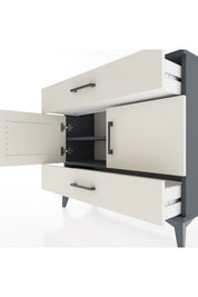 Arges Şifonyer 2 Raflı 2 Çekmeceli 2 Kapaklı 88x30x80 - S03M036V4A