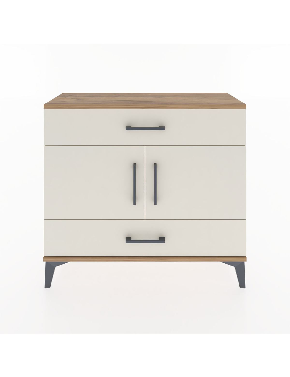 Arges Şifonyer 2 Raflı 2 Çekmeceli 2 Kapaklı 88x30x80 - S03M036V7A