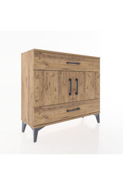Arges Şifonyer 2 Raflı 2 Çekmeceli 2 Kapaklı 88x30x80 - S03M036V9A