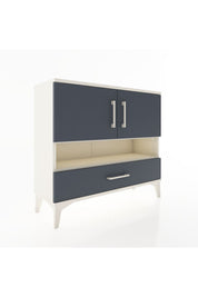 Arges Şifonyer 3 Raflı Tek Çekmeceli 2 Kapaklı 88x30x80 - S03M037V2A