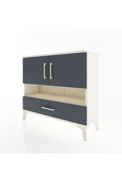 Arges Şifonyer 3 Raflı Tek Çekmeceli 2 Kapaklı 88x30x80 - S03M037V2A