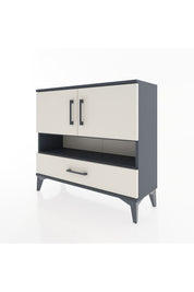 Arges Şifonyer 3 Raflı Tek Çekmeceli 2 Kapaklı 88x30x80 - S03M037V4A