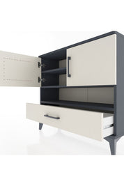 Arges Şifonyer 3 Raflı Tek Çekmeceli 2 Kapaklı 88x30x80 - S03M037V4A