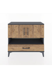 Arges Şifonyer 3 Raflı Tek Çekmeceli 2 Kapaklı 88x30x80 - S03M037V6A