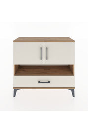 Arges Şifonyer 3 Raflı Tek Çekmeceli 2 Kapaklı 88x30x80 - S03M037V7A