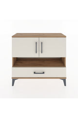 Arges Şifonyer 3 Raflı Tek Çekmeceli 2 Kapaklı 88x30x80