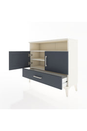 Arges Şifonyer 3 Raflı Tek Çekmeceli 2 Kapaklı 88x30x80 - S03M038V2A