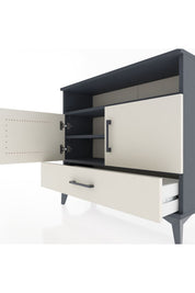 Arges Şifonyer 3 Raflı Tek Çekmeceli 2 Kapaklı 88x30x80 - S03M038V4A