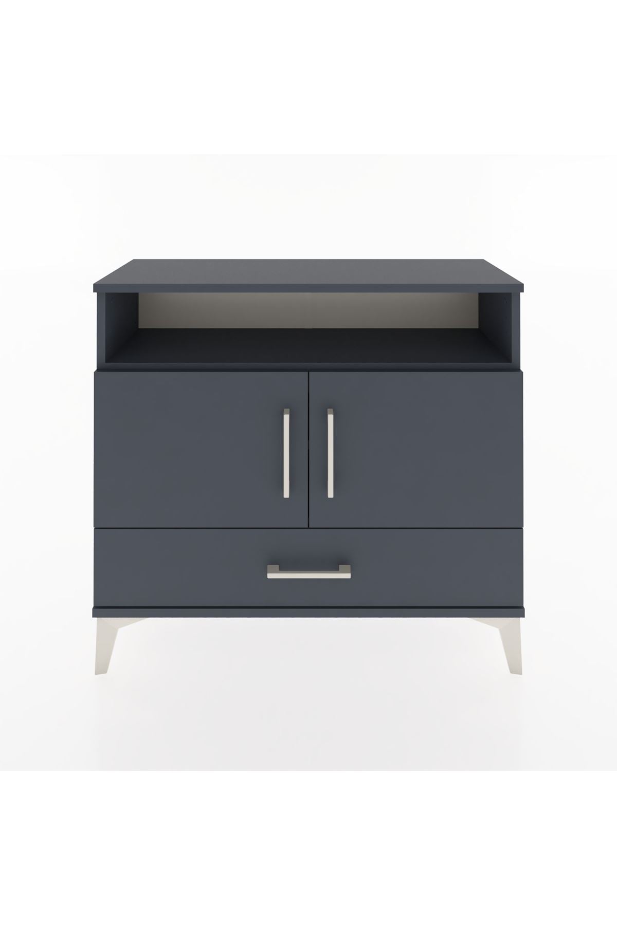 Arges Şifonyer 3 Raflı Tek Çekmeceli 2 Kapaklı 88x30x80 - S03M038V5A