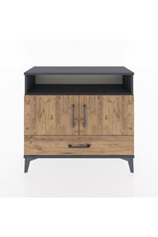 Arges Şifonyer 3 Raflı Tek Çekmeceli 2 Kapaklı 88x30x80 - S03M038V6A