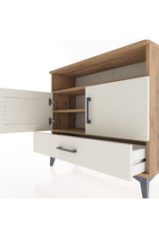 Arges Şifonyer 3 Raflı Tek Çekmeceli 2 Kapaklı 88x30x80 - S03M038V7A