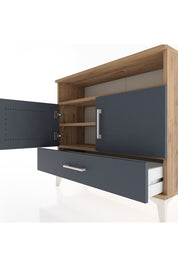 Arges Şifonyer 3 Raflı Tek Çekmeceli 2 Kapaklı 88x30x80 - S03M038V8A