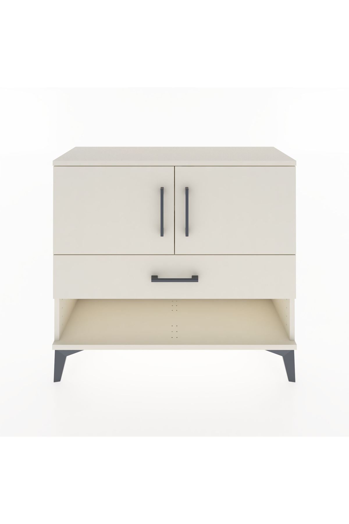 Arges Şifonyer 2 Raflı Tek Çekmeceli 2 Kapaklı 88x30x80 - S03M039V1A