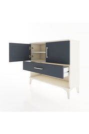 Arges Şifonyer 2 Raflı Tek Çekmeceli 2 Kapaklı 88x30x80 - S03M039V2A