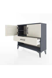 Arges Şifonyer 2 Raflı Tek Çekmeceli 2 Kapaklı 88x30x80 - S03M039V4A
