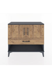 Arges Şifonyer 2 Raflı Tek Çekmeceli 2 Kapaklı 88x30x80 - S03M039V6A