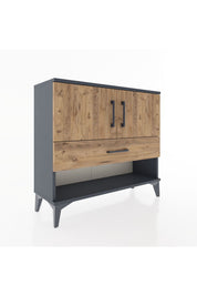 Arges Şifonyer 2 Raflı Tek Çekmeceli 2 Kapaklı 88x30x80 - S03M039V6A
