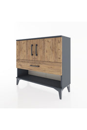 Arges Şifonyer 2 Raflı Tek Çekmeceli 2 Kapaklı 88x30x80 - S03M039V6A