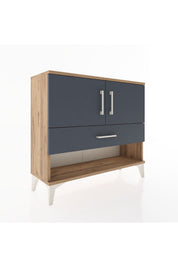Arges Şifonyer 2 Raflı Tek Çekmeceli 2 Kapaklı 88x30x80 - S03M039V8A