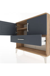 Arges Şifonyer 2 Raflı Tek Çekmeceli 2 Kapaklı 88x30x80 - S03M039V8A