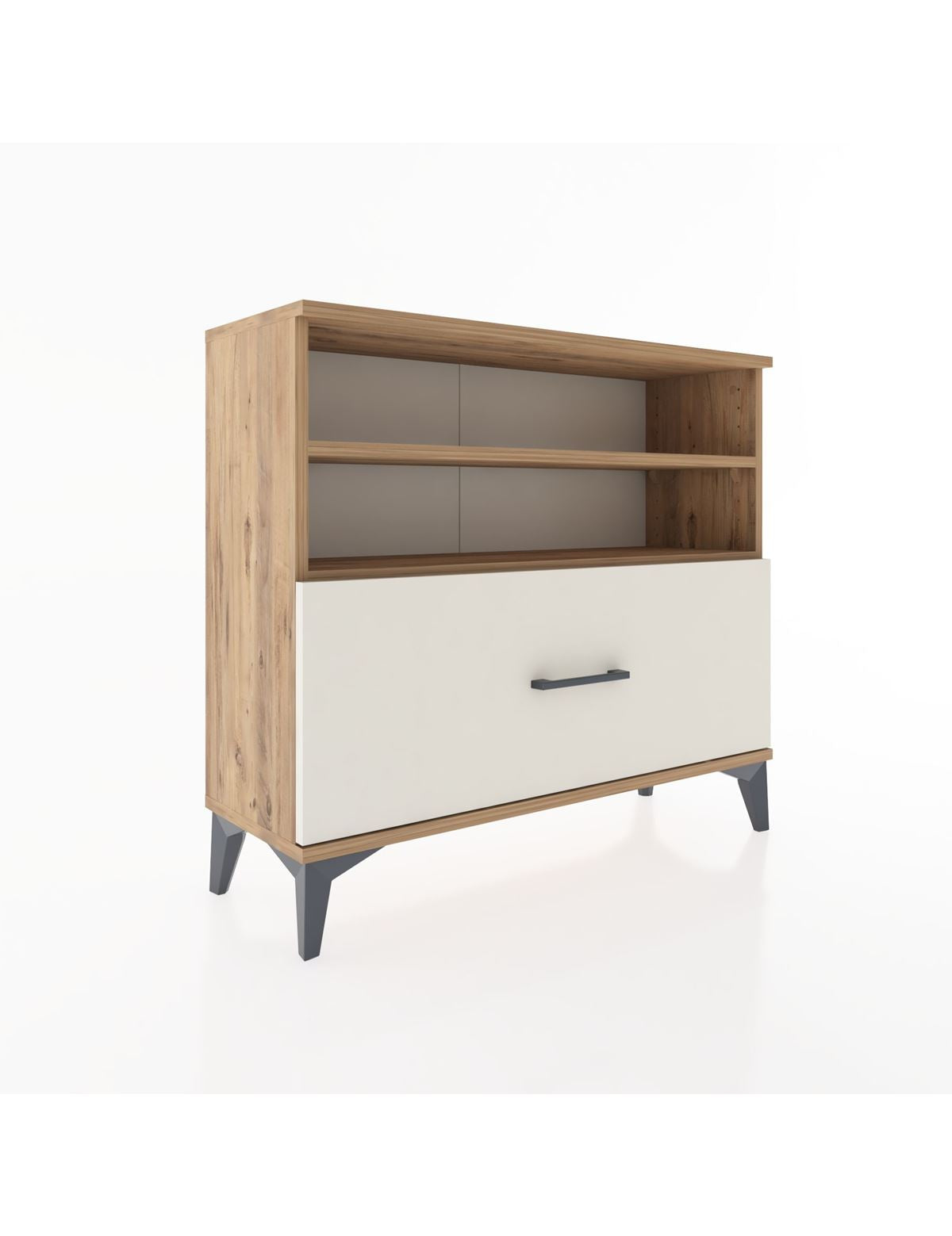 Arges Şifonyer 2 Raflı Tek Çekmeceli 88x30x80 - S03M013V7A