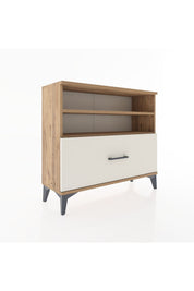 Arges Şifonyer 2 Raflı Tek Çekmeceli 88x30x80 - S03M013V7A