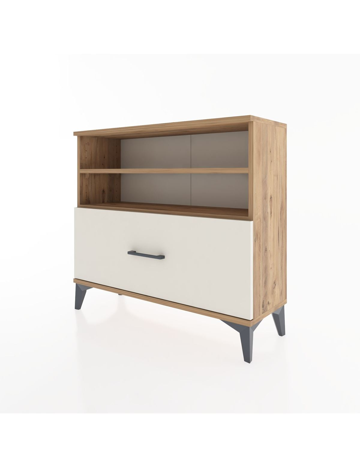 Arges Şifonyer 2 Raflı Tek Çekmeceli 88x30x80 - S03M013V7A