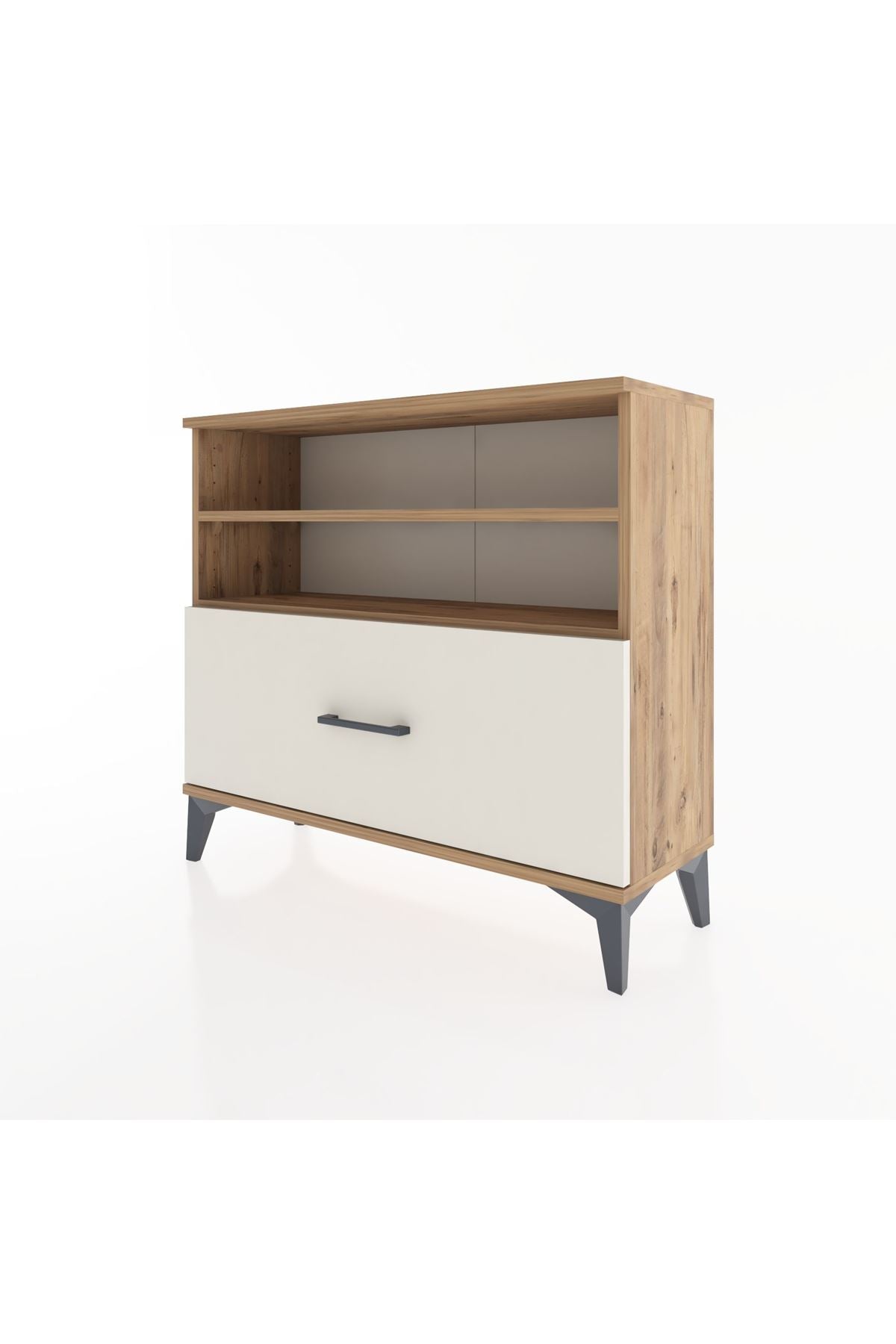 Arges Şifonyer 2 Raflı Tek Çekmeceli 88x30x80 - S03M013V7A