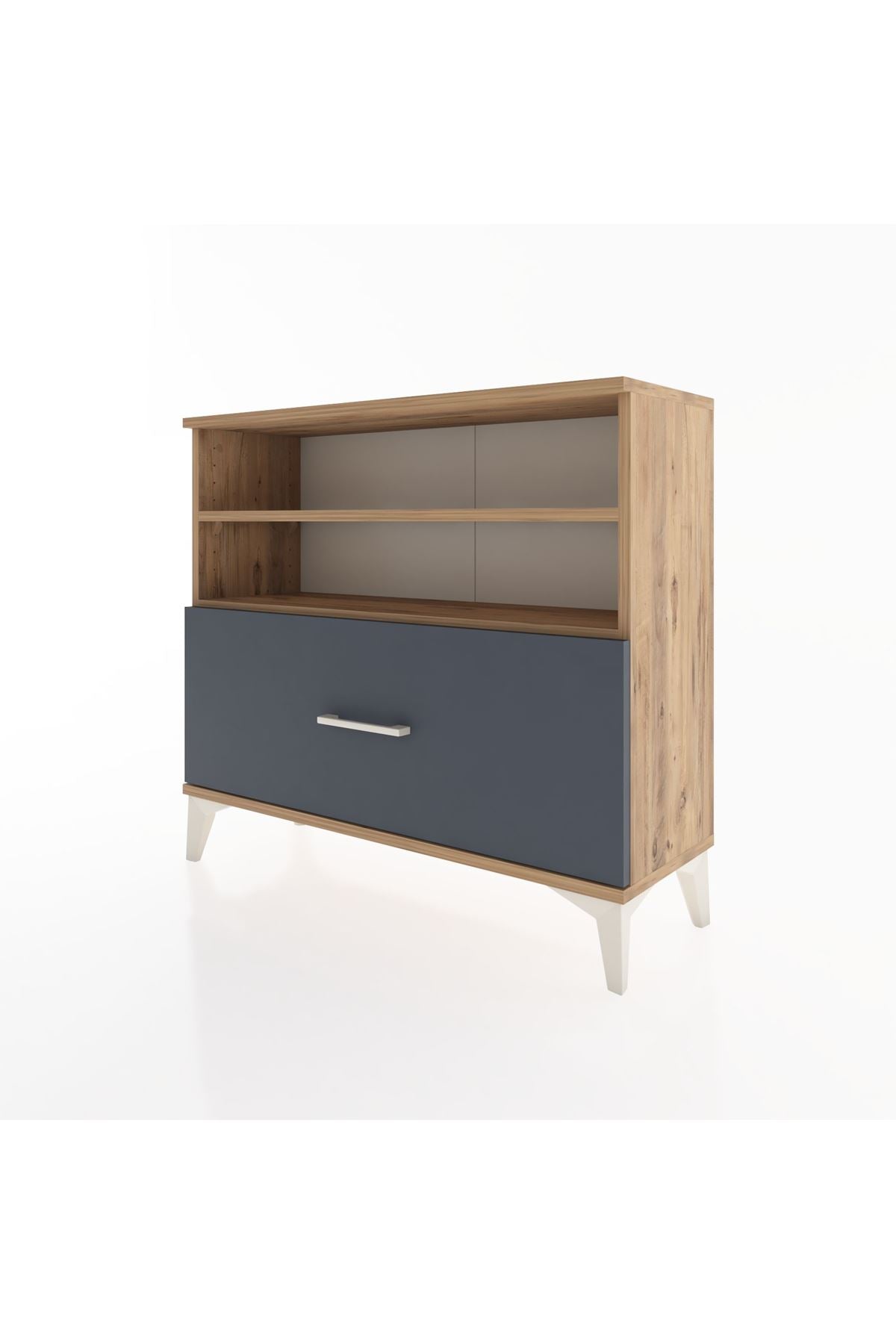 Arges Şifonyer 2 Raflı Tek Çekmeceli 88x30x80 - S03M013V8A