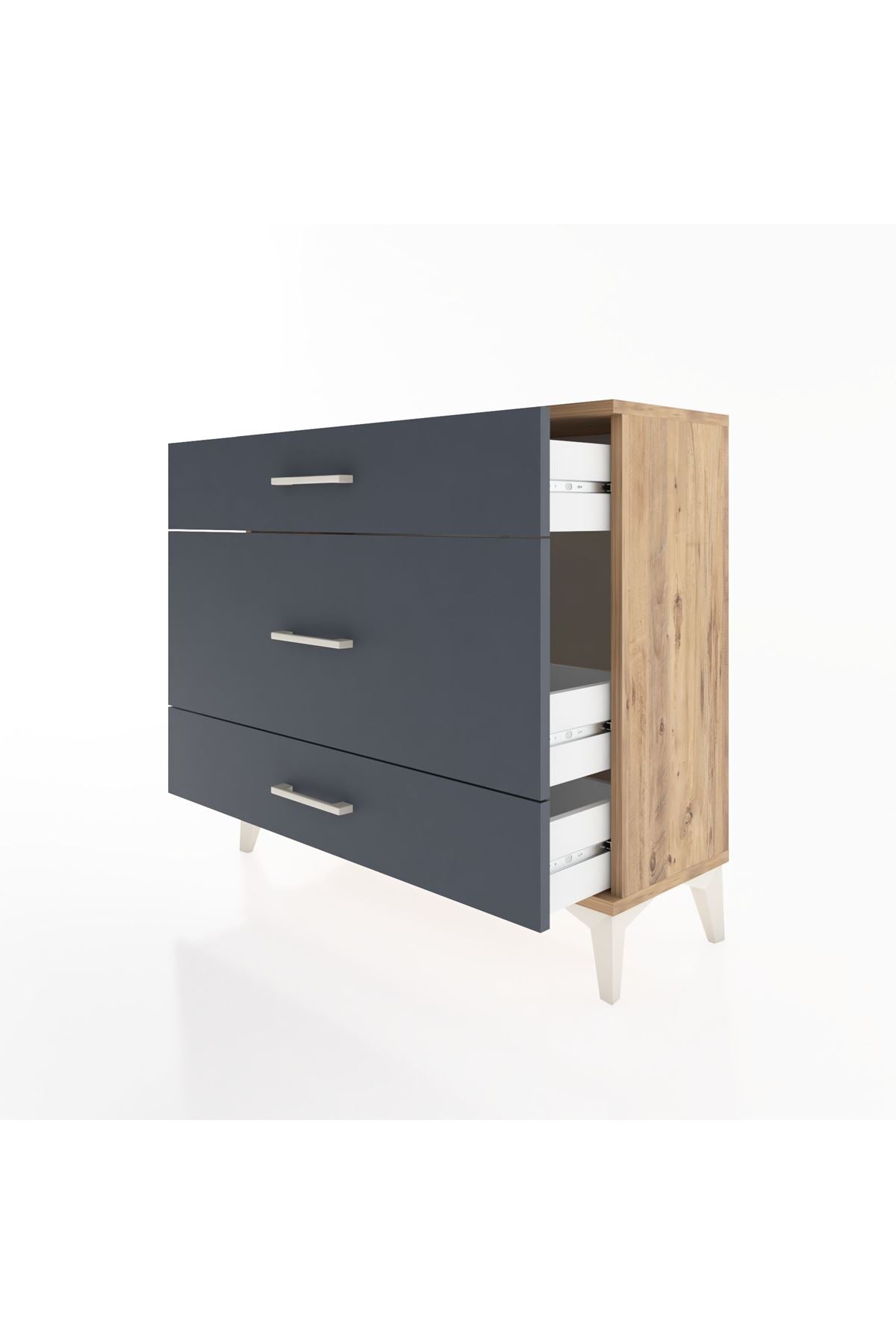 Arges Şifonyer 3 Çekmeceli 88x30x80 - S03M014V8A