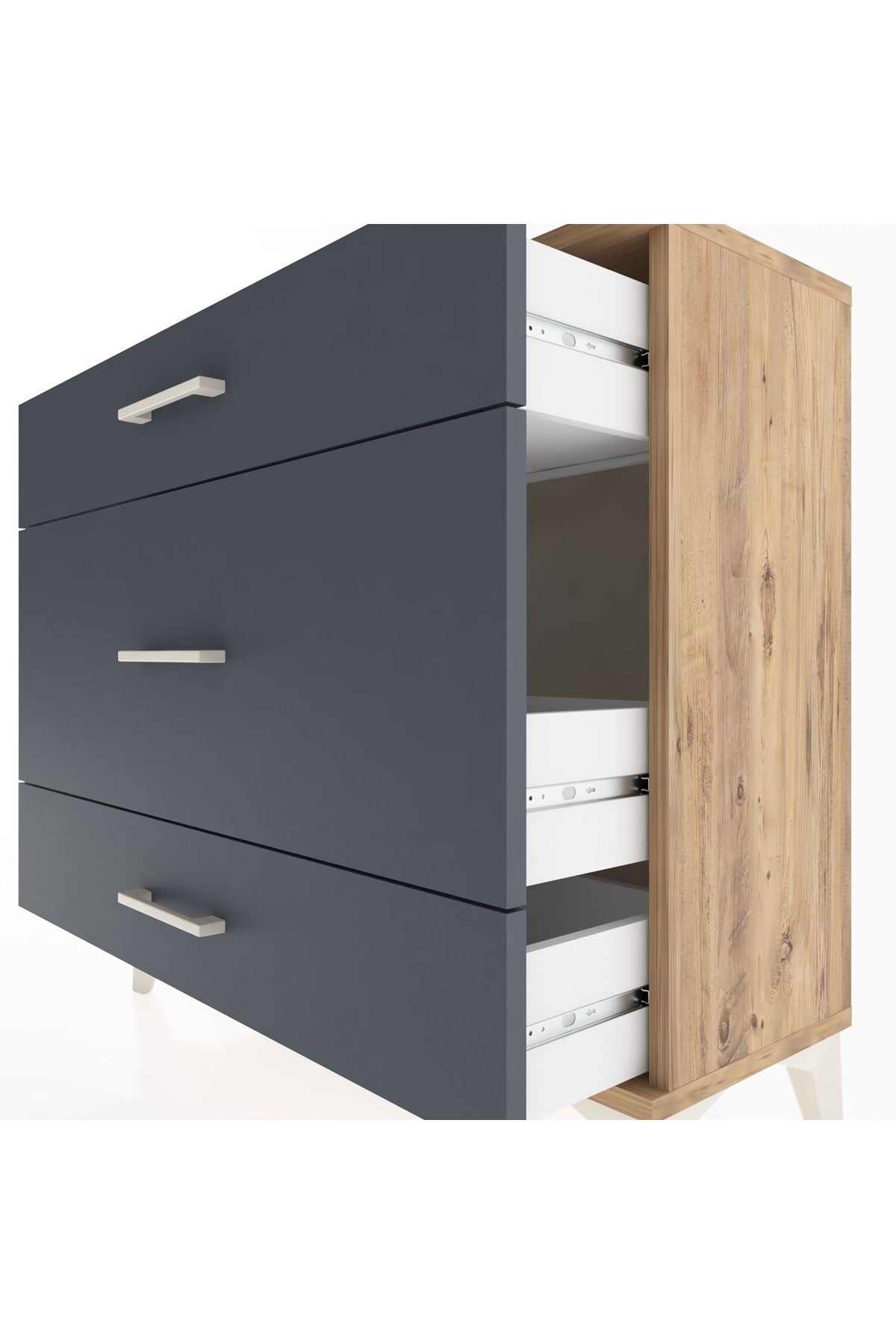 Arges Şifonyer 3 Çekmeceli 88x30x80 - S03M014V8A