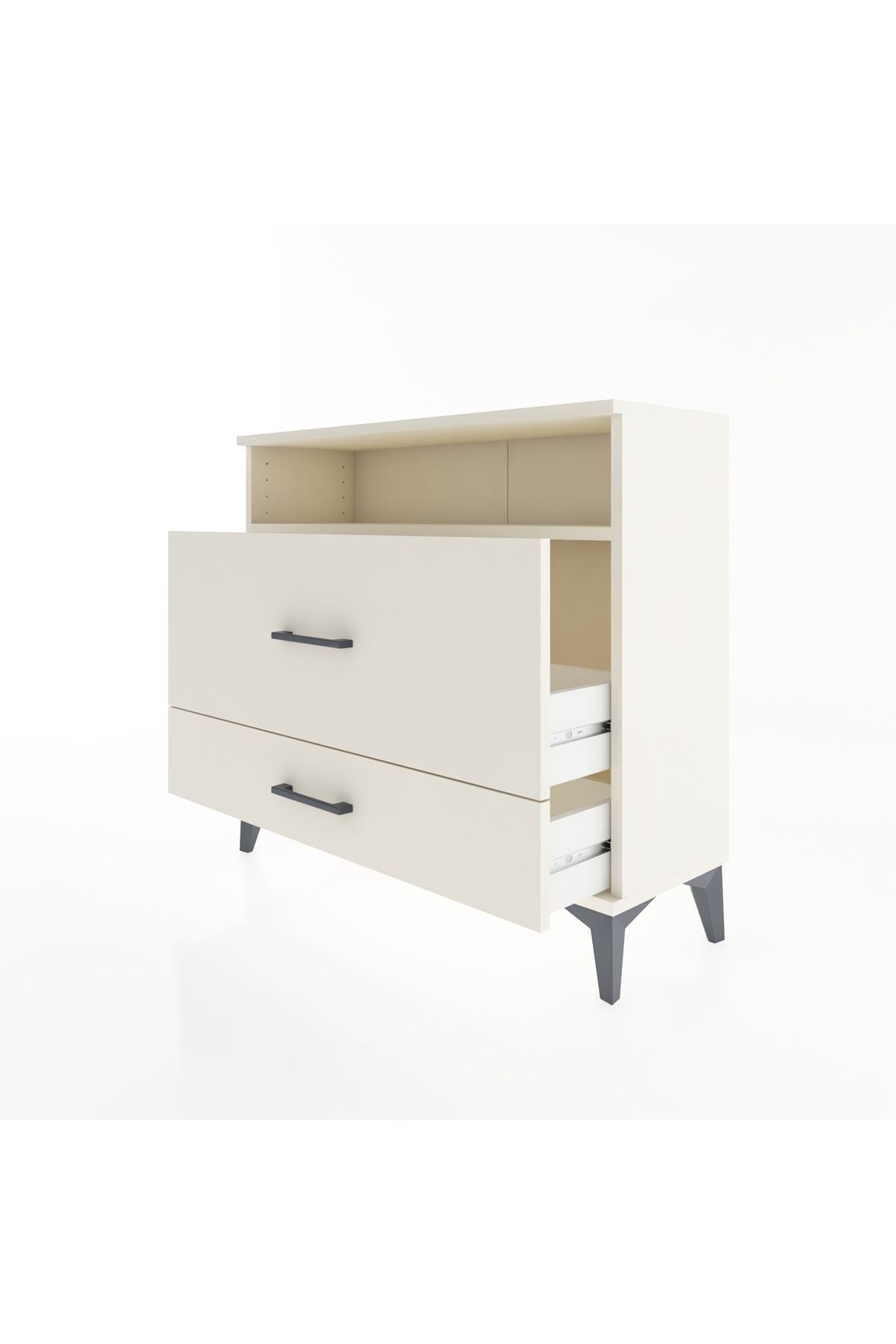 Arges Şifonyer Tek Raflı 2 Çekmeceli 88x30x80 - S03M015V1A