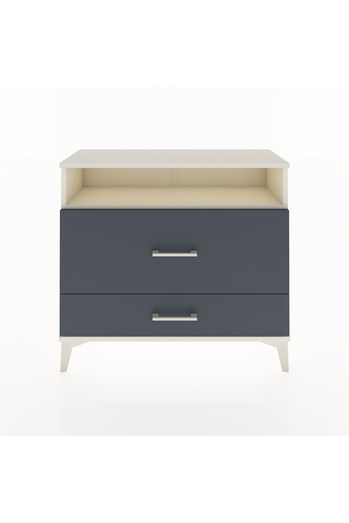 Arges Şifonyer Tek Raflı 2 Çekmeceli 88x30x80 - S03M015V2A