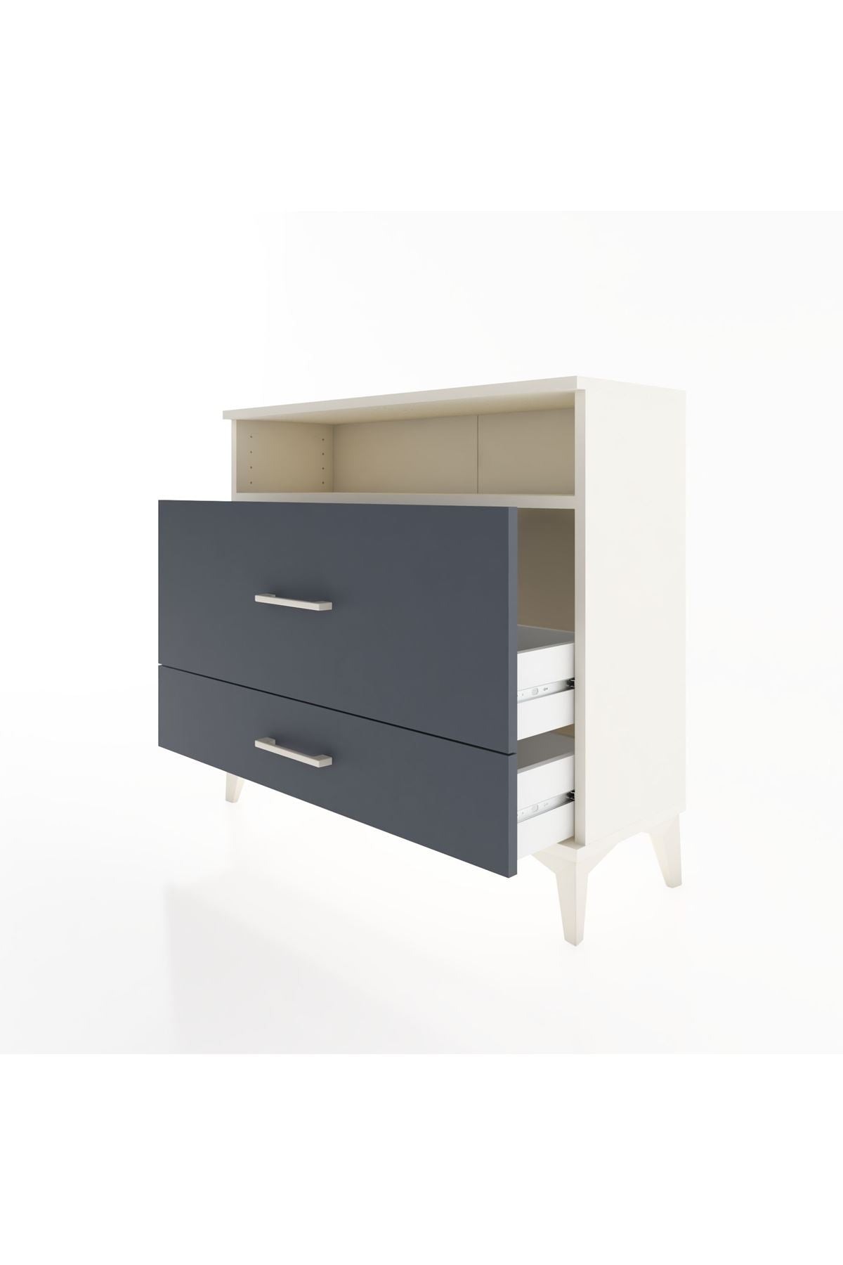 Arges Şifonyer Tek Raflı 2 Çekmeceli 88x30x80 - S03M015V2A