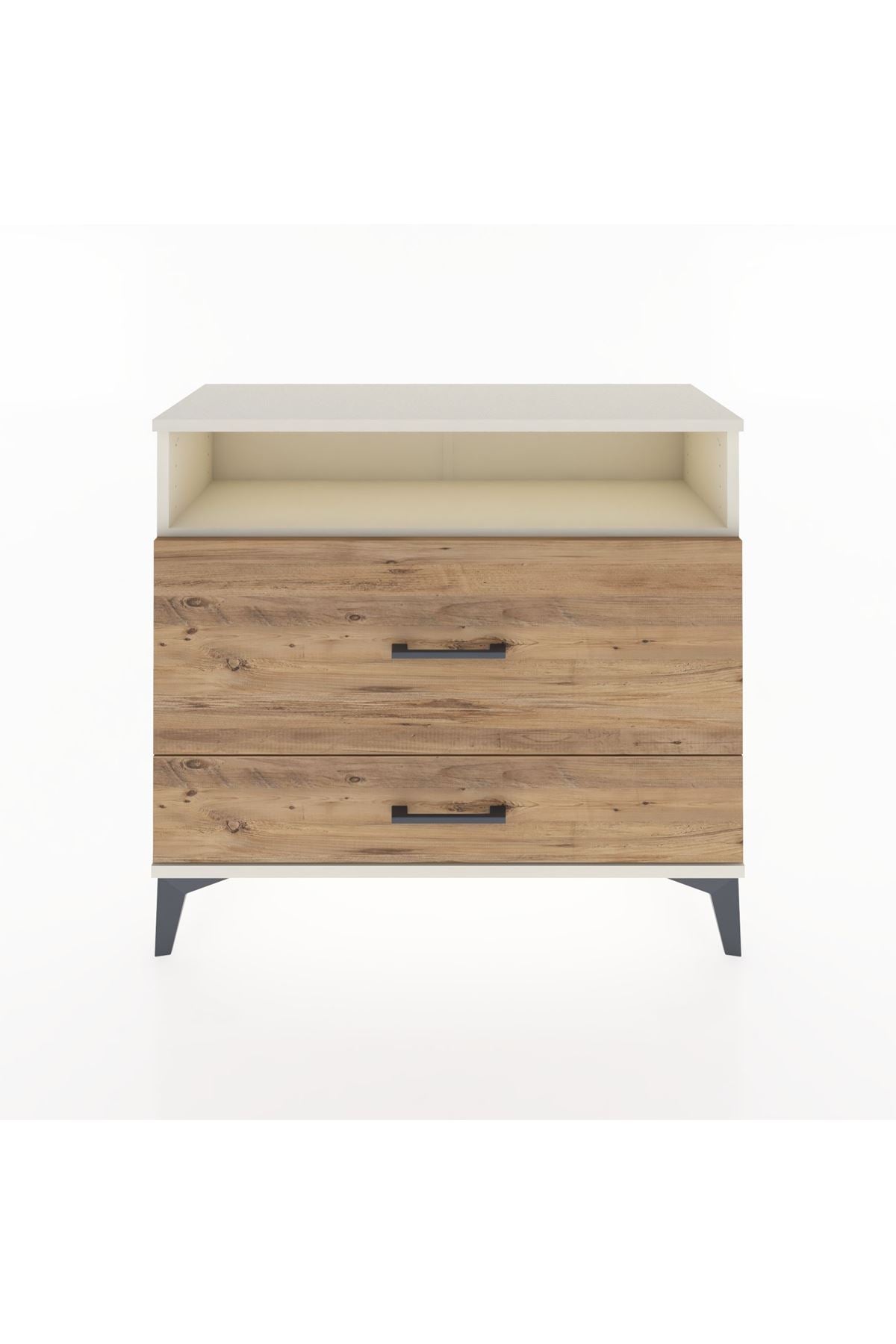 Arges Şifonyer Tek Raflı 2 Çekmeceli 88x30x80 - S03M015V3A