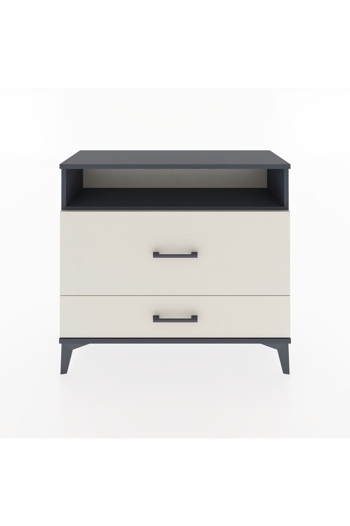 Arges Şifonyer Tek Raflı 2 Çekmeceli 88x30x80 - S03M015V4A