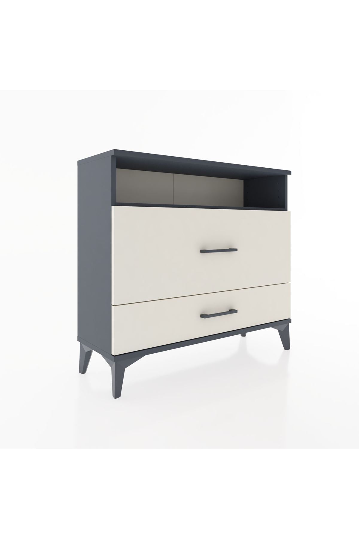Arges Şifonyer Tek Raflı 2 Çekmeceli 88x30x80 - S03M015V4A